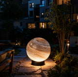 Modern Moon Garden Light Solar Glass Waterproof