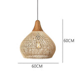Wabi-Sabi Hollow Rattan Vintage Pendant Lights
