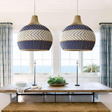 Rattan Dome Pendant Light for Dining Room
