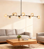 Mid Century Branching Bubble Chandelier Glass for Living Room, Arm Adjustable