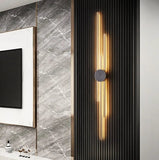 Decorative Eye-friendly Multi-Line Copper Wall Light for Living Room