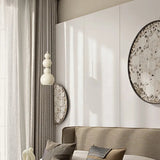 Nordic Cream Gourd Pendant Light Metal Dimmable for Bedside