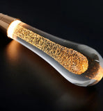 Gold Crystal Teardrop Pendant Light for Bedside, Anti-Glare