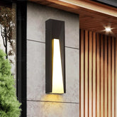 Modern Outdoor Rectangular Wall Light Waterproof Metal for Exterior Wall