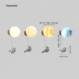 Children's Moon Wall Light for Bedside, Anti Glare