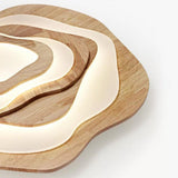 Contemporary Chinese Wooden Ceiling Lights for Living Room