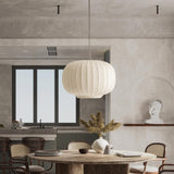Multi Pendant Dining Room Silk Lantern Light
