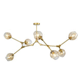 Mid Century Branching Bubble Chandelier Glass for Living Room, Arm Adjustable
