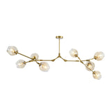Mid Century Branching Bubble Chandelier Glass for Living Room, Arm Adjustable