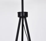Pleated Fabric Shade Tripod Lamp Floor