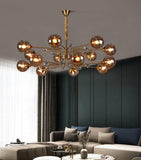 Modern Classic Glass Globe Chandelier for Living Room