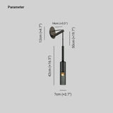 Creative Bottle-Shaped Crystal Bedside Wall Lamp