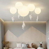 White Bear Ceiling Light LED Dimmable for Children