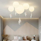 White Bear Ceiling Light LED Dimmable for Children