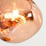 Modern Lava Glass Pendant Light for Dining Room, Height Adjustable