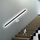 Minimalist Black Long Wall Mounted Light Dimmable Motion Sensor for Hallway