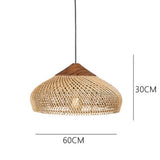 Wabi-Sabi Hollow Rattan Vintage Pendant Lights