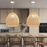 Japanese Wabi-Sabi Rattan Pendant Living Room Lighting