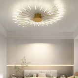 Modern Firework LED Flush Mount Ceiling Light for Living Room