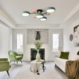 Nordic Style Disc LED Ceiling Light Dimmable Metal for Living Room