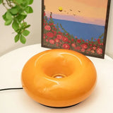 Orange Touch Dimmer Doughnut Glass Table Lamp