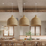 Japanese Rattan Dining Room Pendant Light