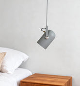 Morandi Metal Bedside Pendant Light Fixture with Rotatable Design