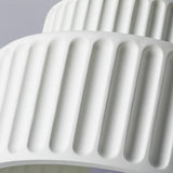 Minimalist Cream Vertical Striped Eye-Caring Ceiling Light