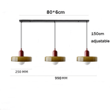 Cream Style Glass Single Pendant Light
