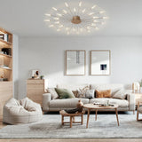 Modern Firework LED Flush Mount Ceiling Light for Living Room