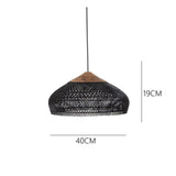 Wabi-Sabi Hollow Rattan Vintage Pendant Lights