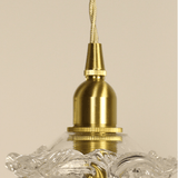 Luxury Small Rose Glass Flower Pendant Light