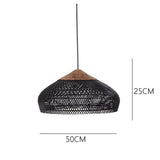 Wabi-Sabi Hollow Rattan Vintage Pendant Lights