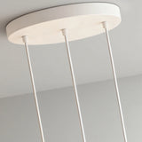 Modern White Glass Pendant Lights Dimmable for Dining Rooms