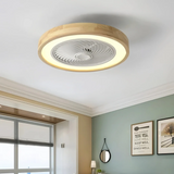 Nordic Ceiling Fan with Light Quiet and Dimmable for Bedroom, Ø 50 cm