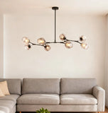 Mid Century Branching Bubble Chandelier Glass for Living Room, Arm Adjustable