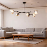 Modern Lava Chandelier Metal for Living Room, Height Adjustable