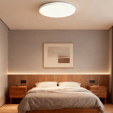 Minimalist Round Low Profile Flush Ceiling Light for Bedroom