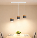 Nordic Macaron Wood Pendant Light for Dining Room