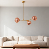 Modern Lava Chandelier Metal for Living Room, Height Adjustable