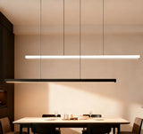 Linear Pendant Light Minimalist Style Dimmable Metal for Dining Room