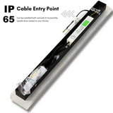 Outdoor Black Linear Wall Light Waterproof Motion Sensor for Porch