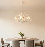 Deer Antler Pendant Light Adjustable Mid Century Style for Dining Room