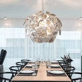 Modern Design Chrome Pendant Light Dimmable for Dining Room