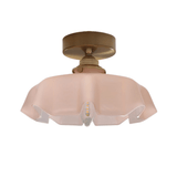 Vintage Brass Glass Pendant Lighting Fixtures
