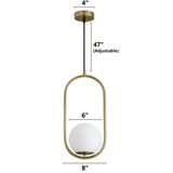 Minimalist Ring Glass Pendant Lighting Fixtures