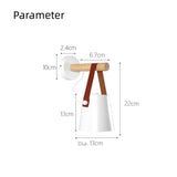 Nordic Bedside Wall Light Metal and Wood Dimmable