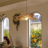 Southeast Asian Woven Rattan Pendant Light