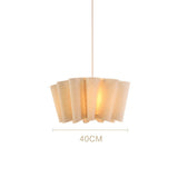 Japanese Pendant Light with Fabric Shade