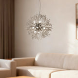 Sputnik Pendant Light Crystal LED Dimmable for Dining Room